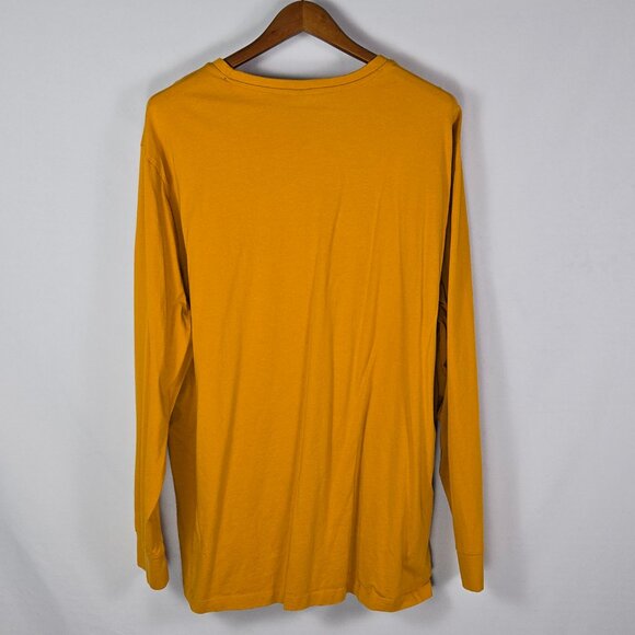 U.S. Polo Assn Long Sleeve‎ T-Shirt 3XL Mustard Yellow Cotton Logo Tee Casual - Picture 2 of 7